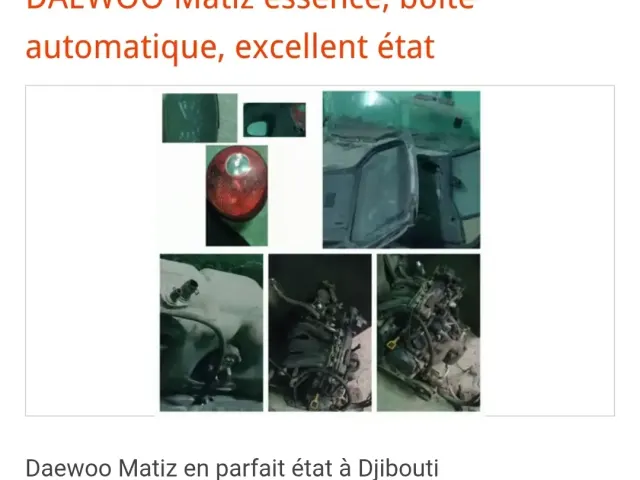 Moteur Daewoo Matiz