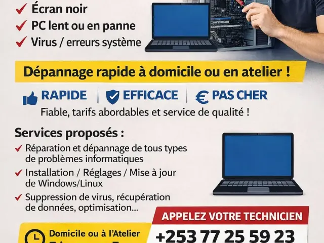 RÉPARATION & DÉPANNAGE INFORMATIQUE EXPRESS