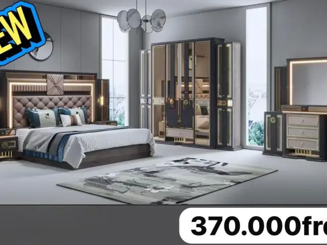 Chambre à Coucher Complète à Vendre – Lit, Armoire, Table de Nuit