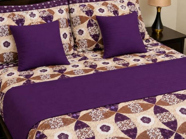 Parures de lit 2 places avec coussins, plusieurs motifs