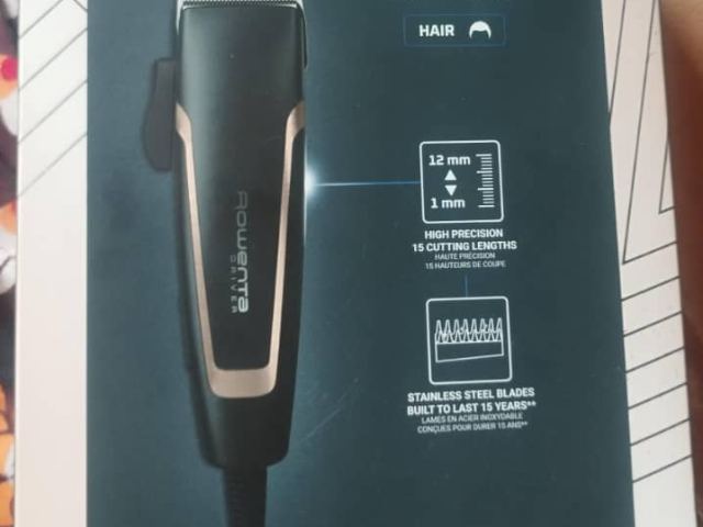 Tondeuse à cheveux Rowenta Black Enigma, neuve