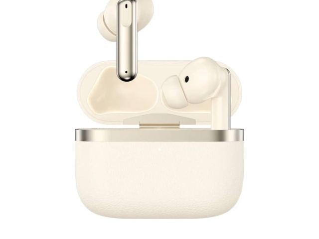 Earbuds TWS P102 Pro – Super Bass, Bluetooth v5.3, ANC - Beige