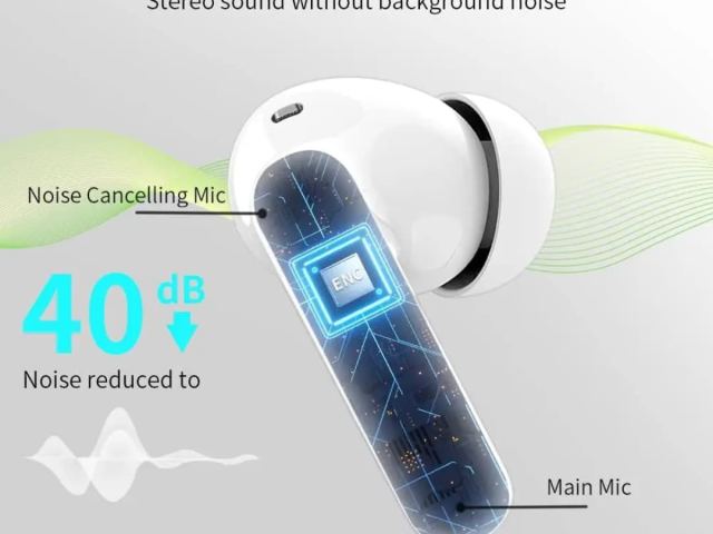 Earbuds A90 Pro – Réduction de bruit active, Bluetooth v5.3 - photo 2 sur 4