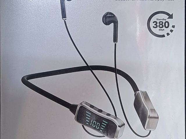 Écouteurs Bluetooth tour de cou KM KL50 neufs - photo 2 sur 2