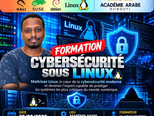 Formation cybersécurité sous Linux à Djibouti