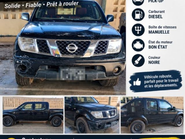 Nissan pick-up double cabine diesel manuelle noir